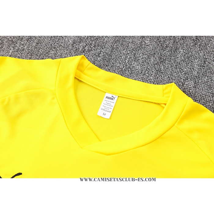 Chandal del Borussia Dortmund 22-23 Manga Corta Amarillo - Pantalon Corto